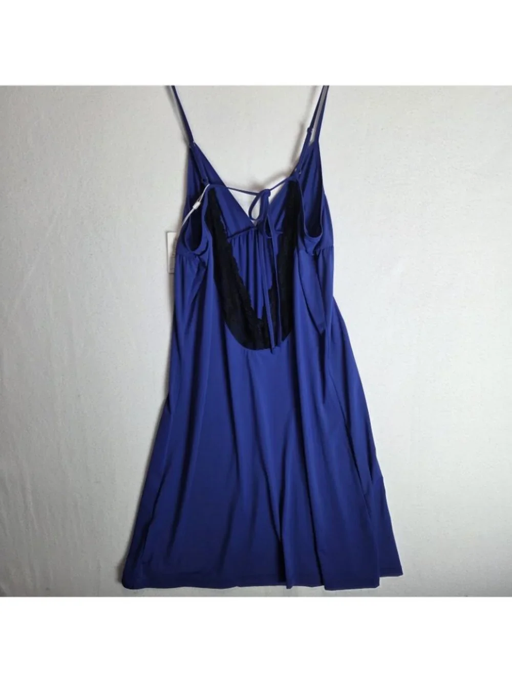 NWT Y2K Coquette Silky Lace Ekouaer Lingerie Large Blue Romantic Fairycore Girly